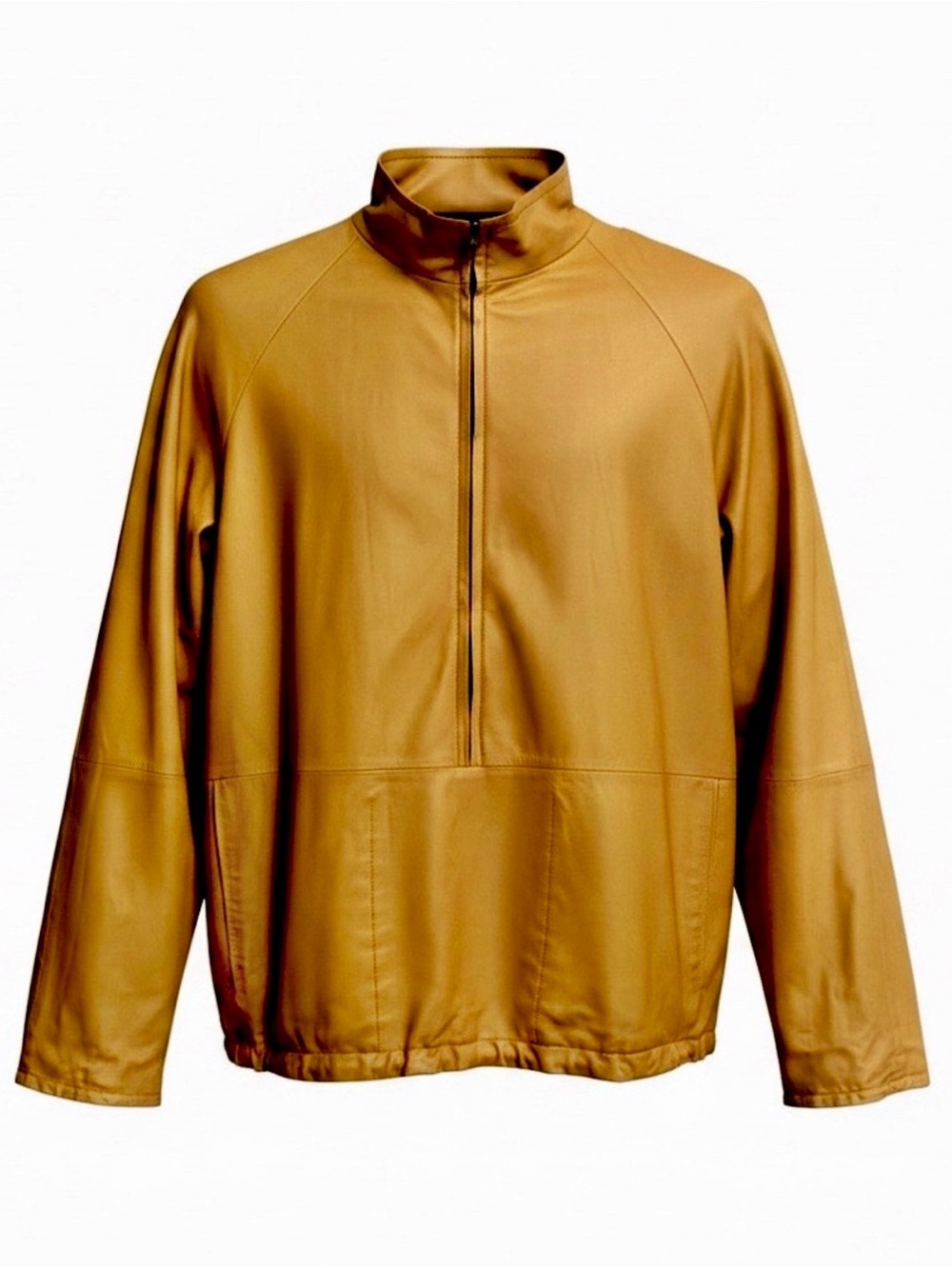 BALLY Men's Lamb Nappa Leather Jacket | Desert Tan | Swiss Luxury | Size 44